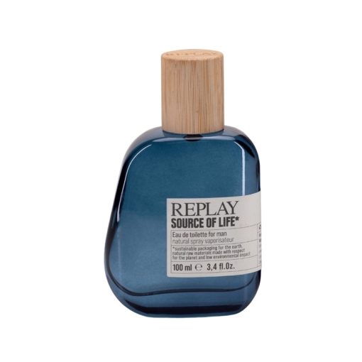 Giftset Replay Source Of Life Man Edt 100ml + Pochette