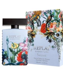 Giftset Replay Signature Secret Woman Edt 100ml + Pochette