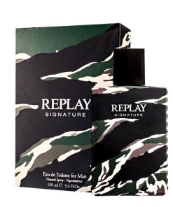 Giftset Replay Signature Man Edt 100ml + Pochette