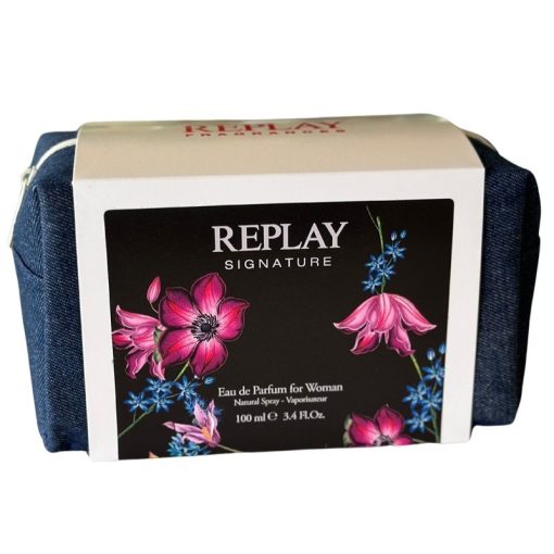 Giftset Replay Signature Woman Edp 100ml + Pochette