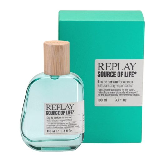 Giftset Replay Source Of Life Woman Edp 100ml + Pochette