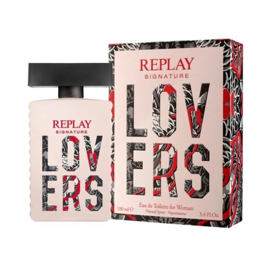 Giftset Replay Signature Lovers Woman Edt 100ml + Pochette