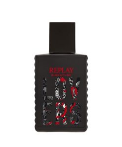 Giftset Replay Signature Lovers Man Edt 100ml + Pochette