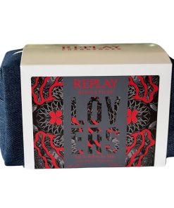 Giftset Replay Signature Lovers Man Edt 100ml + Pochette