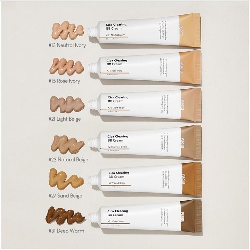 Purito Cica Clearing BB Cream #21 Light Beige 30ml Purito Cica Clearing BB Cream #21 Light Beige 30ml