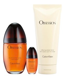 Giftset Calvin Klein Obsession Edp 100ml + Body Lotion 200ml + Edp 15ml