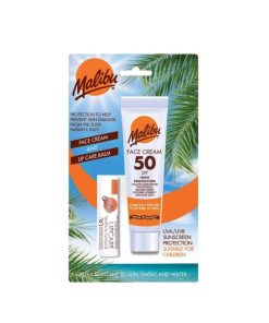 Malibu Face Sun Lotion 50 40ml and Lip Balm