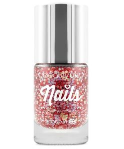 Beauty UK Glitter Nail Polish - Astral Stars Red