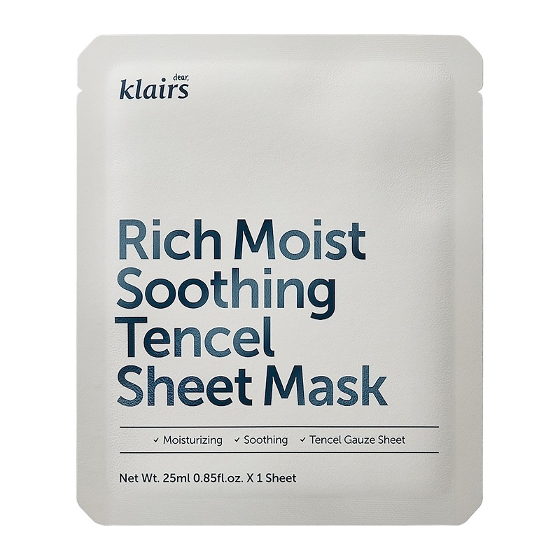 Klairs Rich Moist Soothing Tencel Sheet Mask 25ml Klairs Rich Moist Soothing Tencel Sheet Mask 25ml