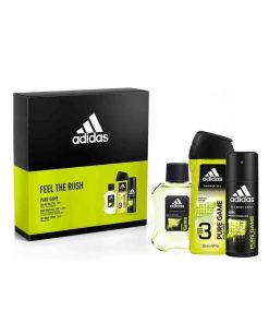 Giftset Adidas Pure Game Edt 100ml + Shower Gel 250ml + Deo Spray 150ml