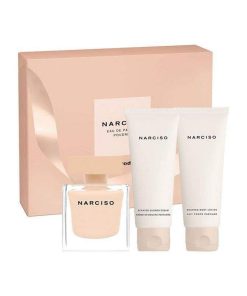 Giftset Narciso Rodriguez Narciso Poudree Edp 50ml + Shower Cream 50ml + Body Lotion 50ml