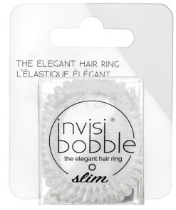 Invisibobble Slim Crystal Clear 3pcs