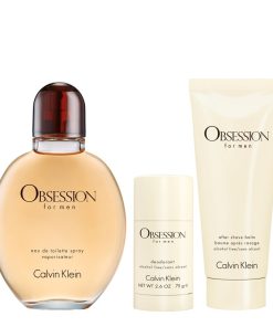Giftset Calvin Klein Obsession for Men Edt 125ml + Aftershave Balm 100ml + Deostick 75g