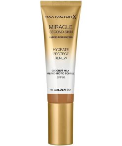 Max Factor Miracle Second Skin Foundation 10 Golden Tan