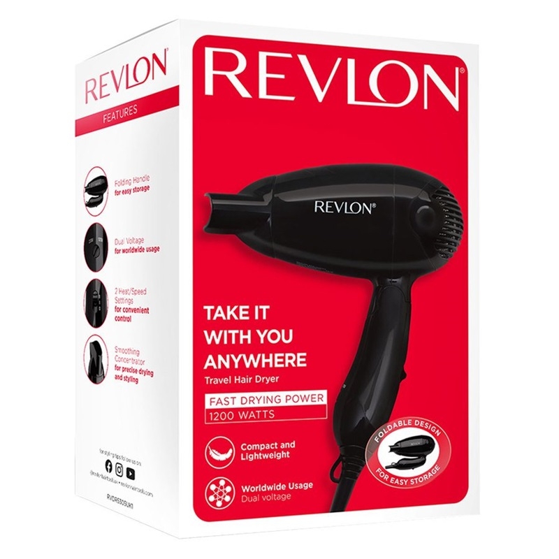 Revlon Essentials Compact Travel Hair Dryer Revlon Essentials Compact Travel Hair Dryer