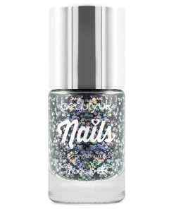 Beauty UK Glitter Nail Polish - Midnight Sky Black