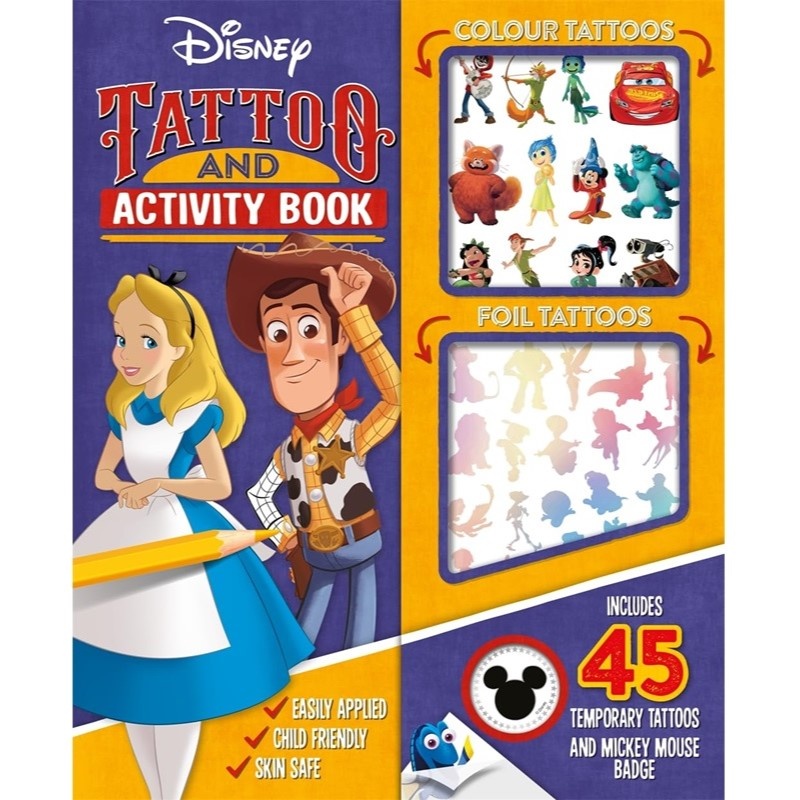 Disney Tattoo And Activity Book Disney Tattoo And Activity Book