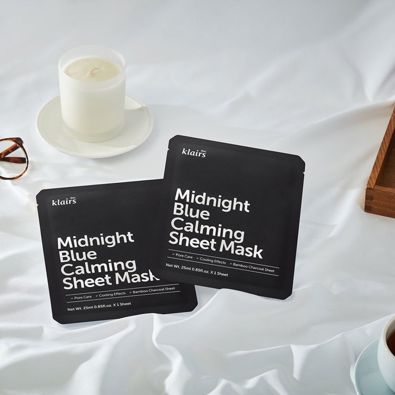 Klairs Midnight Blue Calming Sheet Mask 25ml Klairs Midnight Blue Calming Sheet Mask 25ml