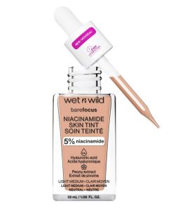 Wet n Wild Bare Focus Niacinamide Skin Tint 32ml - Light Medium Sand