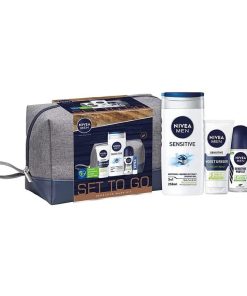 Nivea Men Set To Go Sensitive Wash Kit 5pcs