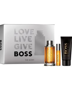 Giftset Boss The Scent Edt 100ml + Shower Gel 100ml + Edt 10ml