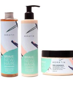 3-pack Brave. New. Hair. Keratin Schampoo + Conditioner + Mask