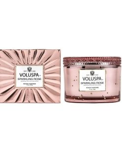 Voluspa Corta Maison Glass Candle Sparkling Rose 312g