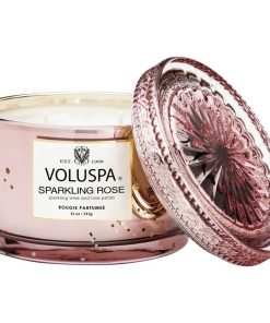 Voluspa Corta Maison Glass Candle Sparkling Rose 312g