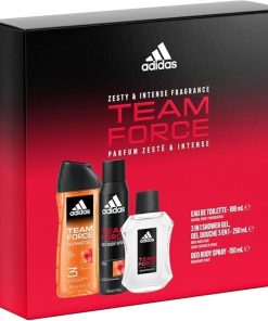 Giftset Adidas Team Force Edt 100ml + Shower Gel 250ml + Deo 150ml