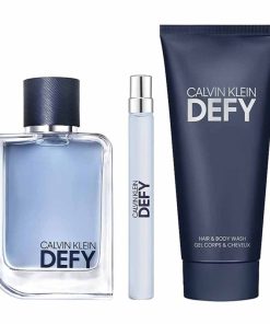 Giftset Calvin Klein Defy Edt 100ml + Hair & Body Wash 100ml + Edt 10ml