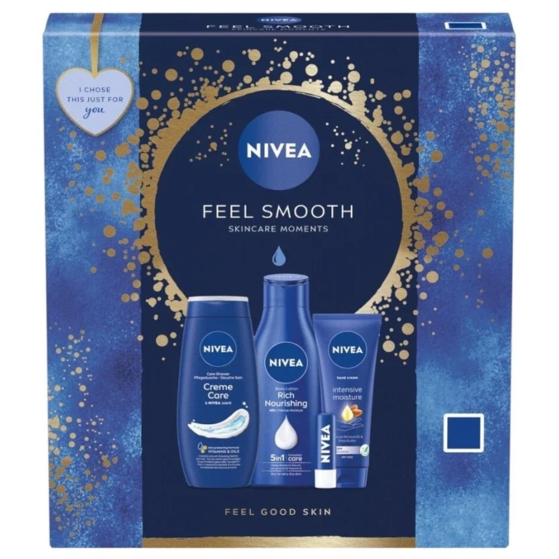 Giftset Nivea Feel Smooth Skincare Moments 4pcs Giftset Nivea Feel Smooth Skincare Moments 4pcs