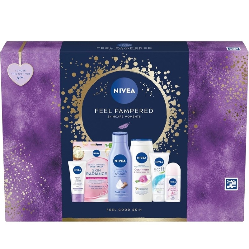 Giftset Nivea Feel Pampered Skincare Moments 6pcs Giftset Nivea Feel Pampered Skincare Moments 6pcs