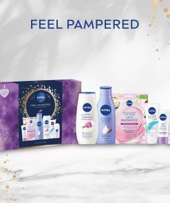 Giftset Nivea Feel Pampered Skincare Moments 6pcs