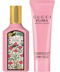 Giftset Gucci Flora Gorgeous Gardenia Edp 50ml + Body Lotion 50ml
