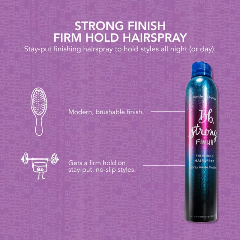 Bumble and bumble Strong Finish Firm Hold Hairspray 300ml Bumble and bumble Strong Finish Firm Hold Hairspray 300ml