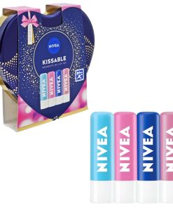 Giftset Nivea Kissable Moments Of Lip Joy 4pc