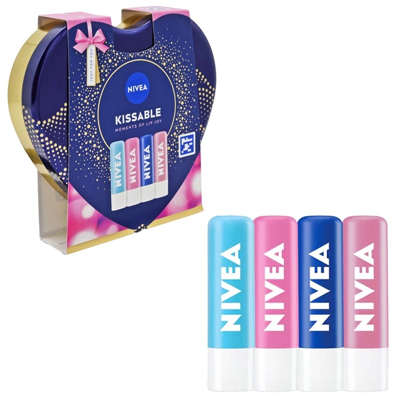 Giftset Nivea Kissable Moments Of Lip Joy 4pc Giftset Nivea Kissable Moments Of Lip Joy 4pc