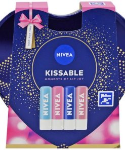 Giftset Nivea Kissable Moments Of Lip Joy 4pc