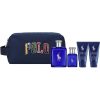 Giftset Ralph Lauren Polo Blue Edt 125ml + Edt 40ml + Body Wash 50ml + After Shave Gel 50ml