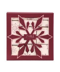 Zmile Cosmetics Beauty Advent Calendar Snowflake Puzzle Cube Cherry Red