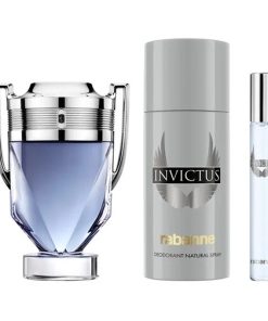 Gifset Paco Rabanne Invictus Edt 100ml + 150ml Deo Spray +10ml Travel size